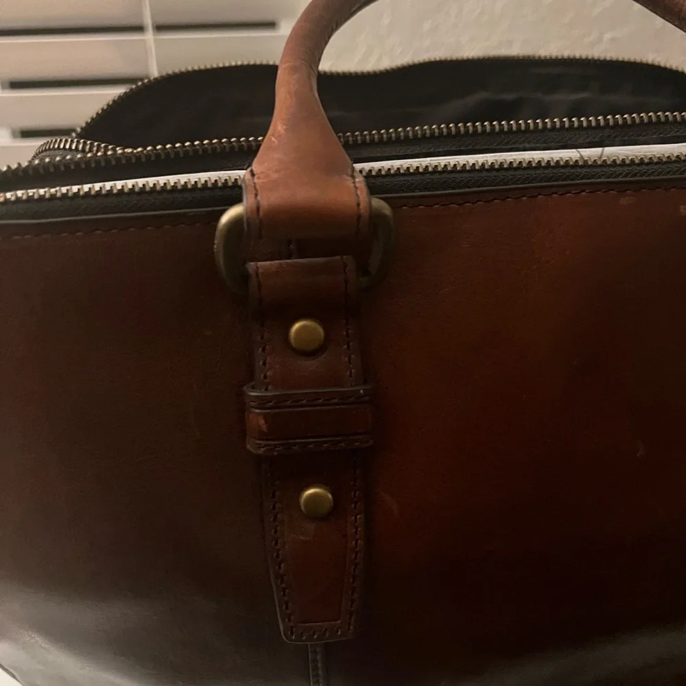 Fossil Dillon Pilot Bag Cognac